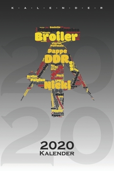 DDR Wortwolke in Hammer und Zirkel Kalender 2020: Jahreskalender für alle Ostalgie Fans (German Edition)