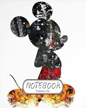Paperback Notebook: Mickey Mouse v.1: Notebook Journal Diary, 120 Lined pages, 8" x 10" Book