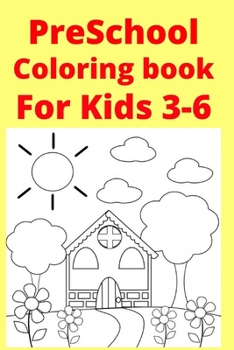Paperback PreSchool Coloring book For Kids 3-6 [Large Print] Book