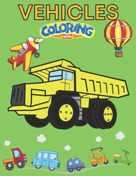 Paperback Vehicles Coloring book 64 pages 3-6 years [Italian] Book