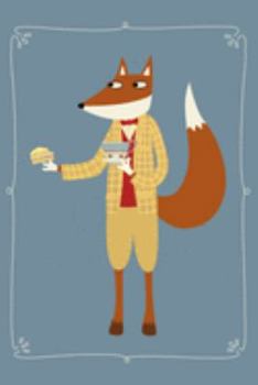 Notes: A Blank Squared Paper Journal with Fox Having Afternoon Tea Cover Art