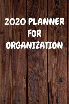 2020 Planner for Organization: Cool Wood Themed Daily Weekly Monthly 2020 - 2021 Planner / Organizer / Diary - Christmas Gift