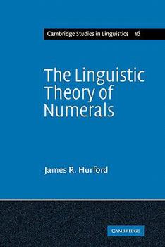 Paperback The Linguistic Theory of Numerals Book