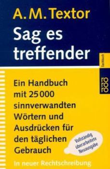 Pocket Book Sag es treffender. (German Edition) [German] Book