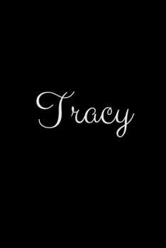 Tracy: notebook with the name on the cover, elegant, discreet, official notebook for notes