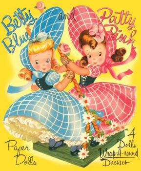 Paperback Betty Blue and Patty Pink Paper Dolls Book