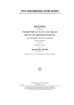 WTO’s extraterritorial income decision
