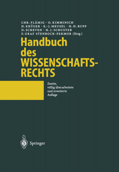Paperback Handbuch Des Wissenschaftsrechts [German] Book