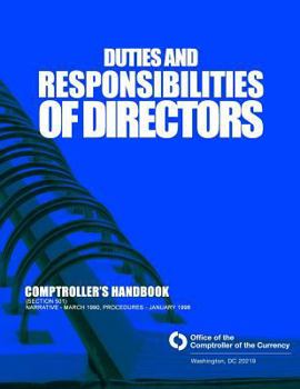 Paperback Duties and Responsibilities of Directors Comptrollers Handbook (section 501) Book