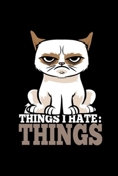 Paperback Notebook: Sarcasm Cat Hasse Human Evil Gifts 120 Pages, 6X9 Inches, Dot Grid Book