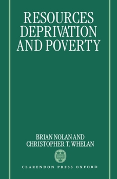 Hardcover Resources, Deprivation, and Poverty Book