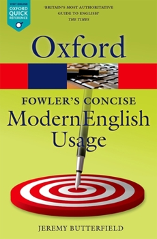 Paperback Fowler's Concise Dictionary of Modern English Usage Book