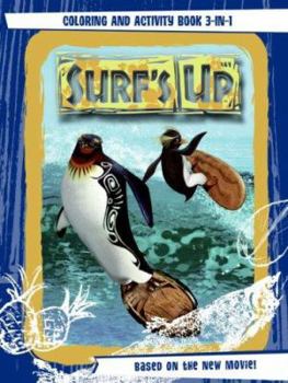 Paperback Surf's Up: Coloring and Activity Book 3-In-1 Book