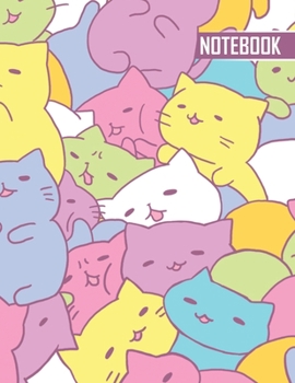 Notebook: Cute Cats - 110 Pages - Large (8.5 x 11 inches)
