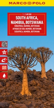 Loose Leaf South Africa, Namibia, Botswana Marco Polo Map Book
