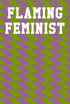 Flaming Feminist: Graph Paper Notebook 6”x9” 120 Pages