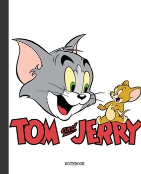 Notebook: Cartoon Tom and Jerry Soft Glossy Cover Graph Paper Pages Book 7.5 x 9.25 Inches 110 Pages