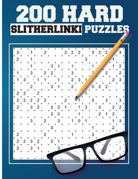 Paperback 200 Hard Slitherlink Puzzles: Japanese Puzzles Book