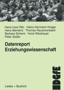 Paperback Datenreport Erziehungswissenschaft: Befunde Und Materialien Zur Lage Und Entwicklung Des Faches in Der Bundesrepublik [German] Book