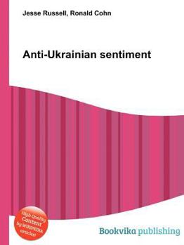 Paperback Anti-Ukrainian Sentiment Book