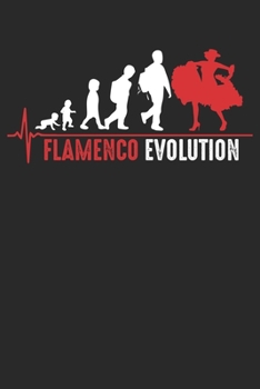 Paperback Flamenco Evolution: Notebook/Colouring book/Organizer/DiaryBlank pages/6x9 inch Book
