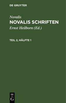 Hardcover Novalis Schriften [German] Book