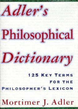 Hardcover Adler's Philosophical Dictionary Book