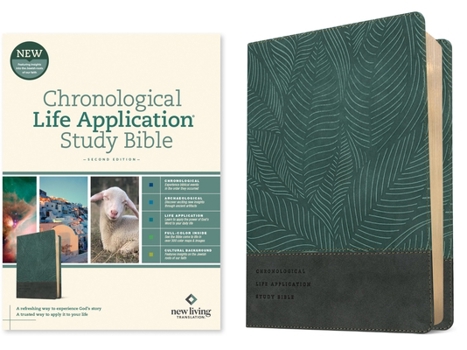 Imitation Leather NLT Chronological Life Application Study Bible, Second Edition (Leatherlike, Palm Forest Teal) Book