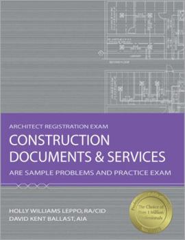 Paperback Construction Documents & Services: ARE Sample Problems and Practice Exam Book