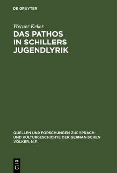 Hardcover Das Pathos in Schillers Jugendlyrik [German] Book