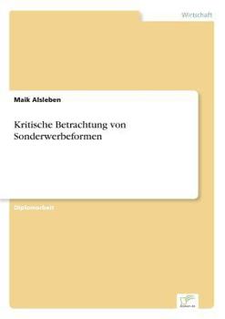 Paperback Kritische Betrachtung von Sonderwerbeformen [German] Book