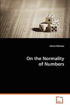 Paperback On the Normality of Numbers Book