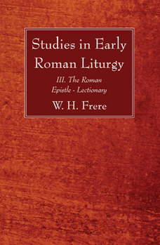 Paperback Studies in Early Roman Liturgy Book