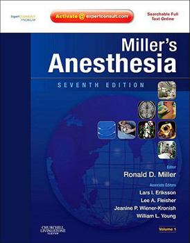 Hardcover Miller's Anesthesia: Expert Consult Premium Edition - Enhanced Online Features and Print, 2-Volume Set Book
