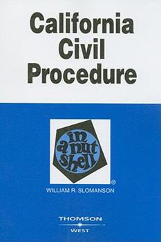Paperback California Civil Procedure in a Nutshell (Nutshell Series) Book