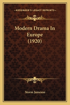 Paperback Modern Drama In Europe (1920) Book