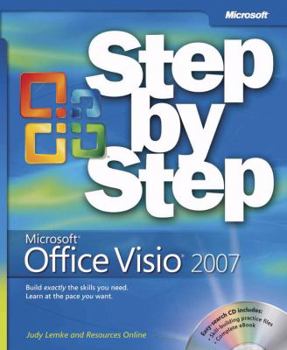 Paperback Microsoft Office VISIO 2007 Step by Step [With CDROM] Book