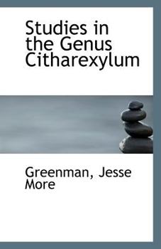 Paperback Studies in the Genus Citharexylum Book