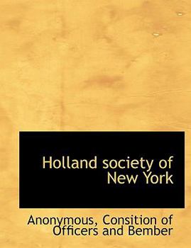 Paperback Holland Society of New York Book