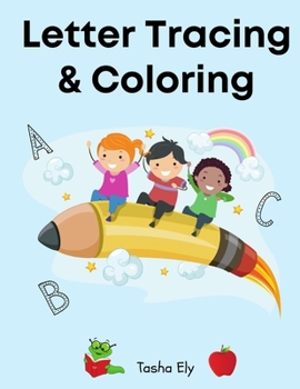 Paperback Letter Tracing & Coloring: Pre-k - Kindergarten skills [Large Print] Book