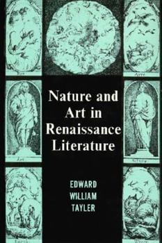Hardcover Nature and Art in Renaissance Literature Book