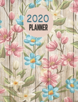 Paperback 2020 Planner: The Vintage Wood Flower Theme Mix and Match Weekly Planner Book