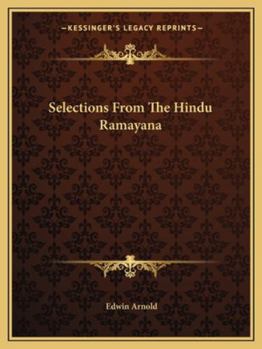 Paperback Selections From The Hindu Ramayana Book