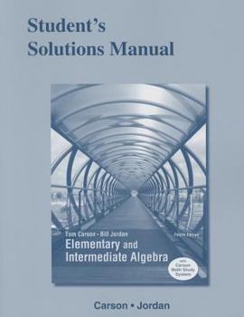 Paperback Student's Solutions Manual for Elementary and Intermediate Algebra Book