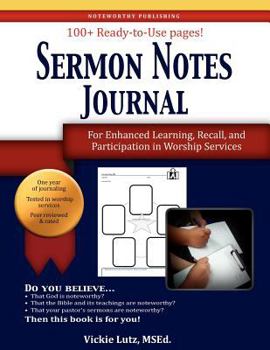 Sermon Notes Journal