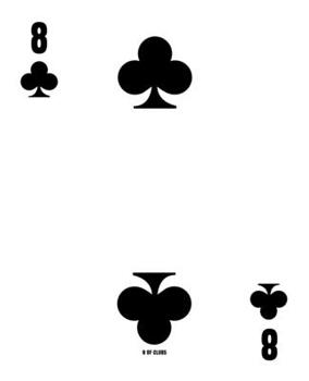 Paperback 8 Of Clubs: Poker Card 4x4 Graph Paper Notebook With .25" x .25" Squares For Work, Home Or School. 7.5 x 9.25 Notepad Journal For Book