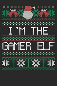 Paperback Gift Notebook: Christmas Gamer Elf 6x9 Dot Grid 120 Pages Book