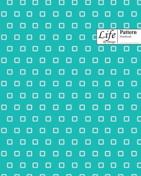 Paperback Squared Rings Pattern Composition Notebook Book