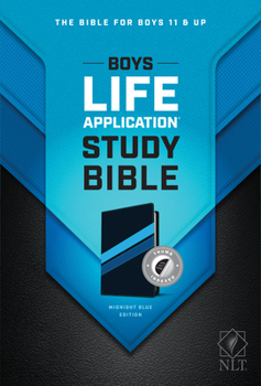 Imitation Leather NLT Boys Life Application Study Bible, Tutone (Leatherlike, Midnight Blue, Indexed) Book
