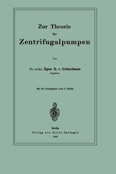 Paperback Zur Theorie Der Zentrifugalpumpen [German] Book